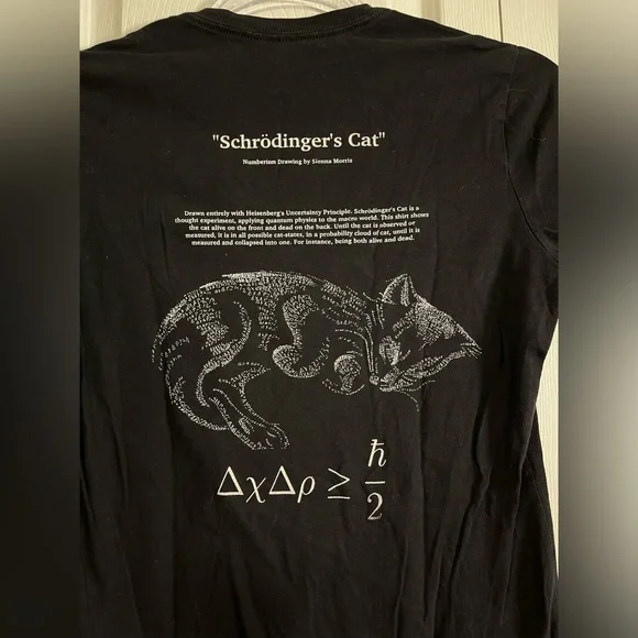 T-shirt Schrödinger’s Cat size Small - Picture 4 of 6